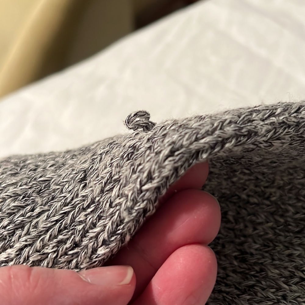 Rag & Bone Gray Linen And Wool Blend Cropped Swea… - image 8